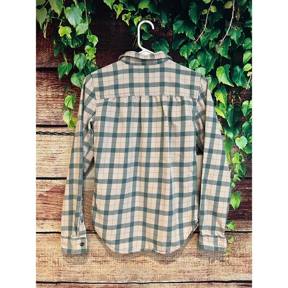 Filson Alaskan Guide Shirt 100% Cotton Blue Plaid Collar Button Up Womens S NWOT - Picture 2 of 5